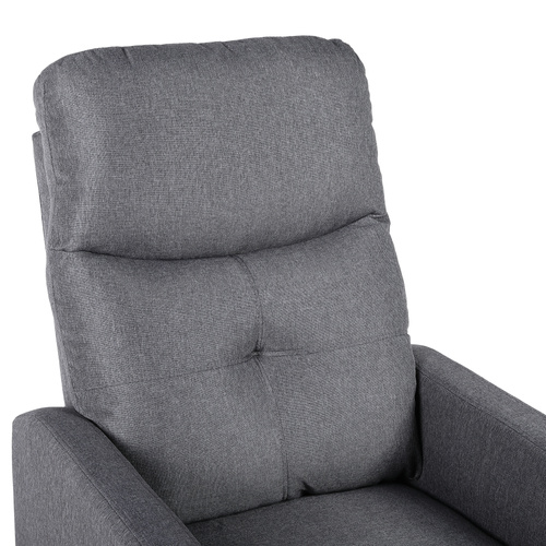 Fotel rozkładany Belivio VENICE grafitowy