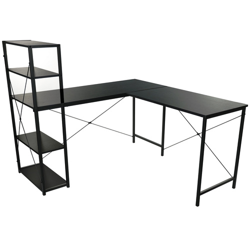 Duże biurko narożne Belivio ALEX Black