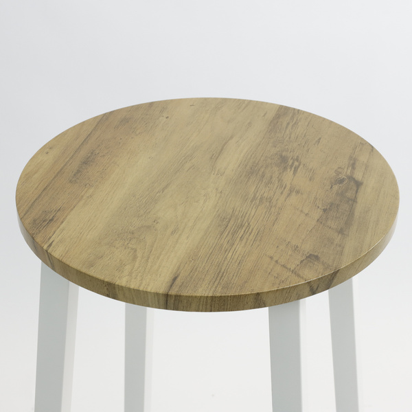 Stołek barowy Belivio TONO WHITE ROYAL OAK