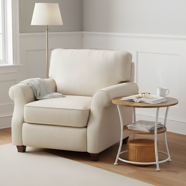 Stolik kawowy Belivio CARLO WHITE ROYAL OAK