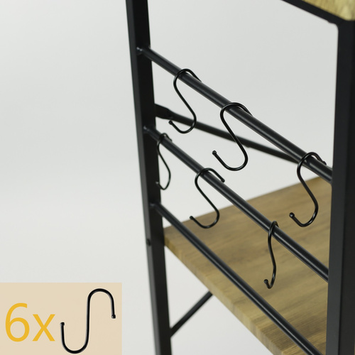 Wózek kuchenny Belivio LUCA Rustical Oak