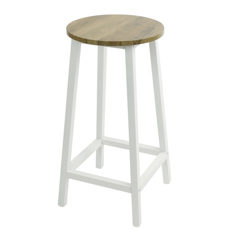 Stołek barowy Belivio TONO WHITE ROYAL OAK