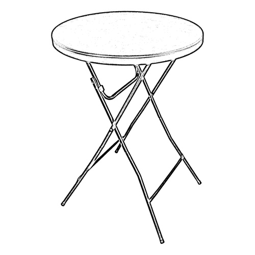 Stół koktajlowy Belivio SELENE BLACK