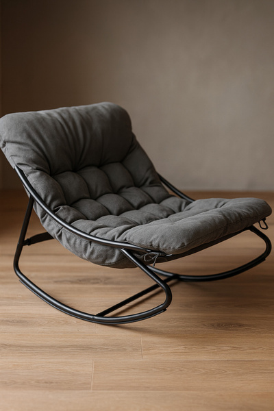 Fotel wypoczynkowy Belivio MILO dark grey