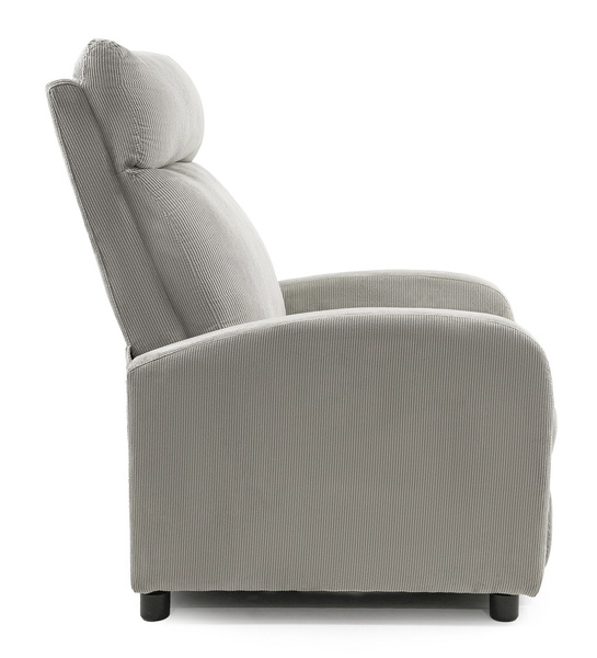 Fotel rozkładany Belivio TORINO szary sztruks