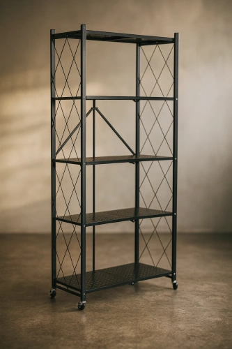 Regał Belivio SIMON Black 5-poziomowy