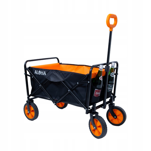 Wózek plażowy Werkstar ALOHA czarno-pomarańczowy