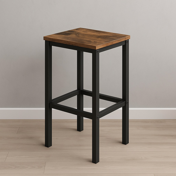 Stołek barowy Belivio PAX RUSTICAL OAK