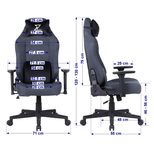 Fotel obrotowy Zyonix APEX grafitowy