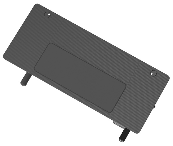 Biurko elektryczne 140x60 cm Zyonix FLUX Black Carbon
