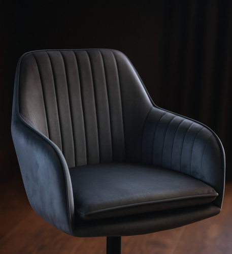 Fotel obrotowy Belivio SIENA grafitowy