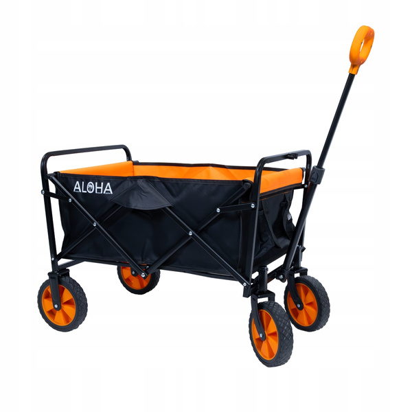 Wózek plażowy Werkstar ALOHA czarno-pomarańczowy