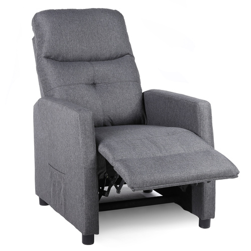 Fotel rozkładany Belivio VENICE grafitowy