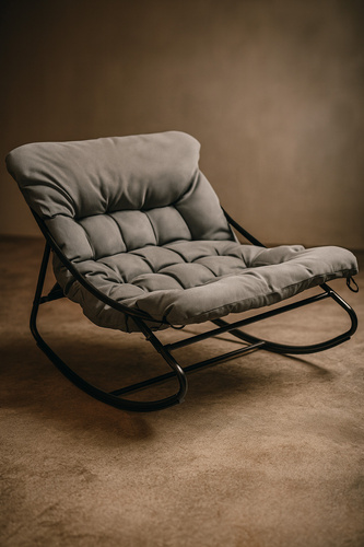 Fotel wypoczynkowy Belivio MILO dark grey