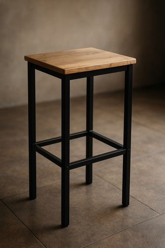 Zestaw dwóch stołków barowych Belivio PAX ROYAL OAK