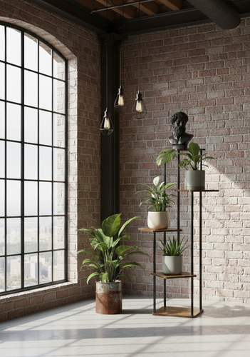 Kwietnik Belivio MADISON RUSTICAL OAK