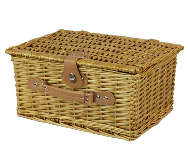 Wiklinowy kosz piknikowy 2-osobowy Belivio SALVIA
