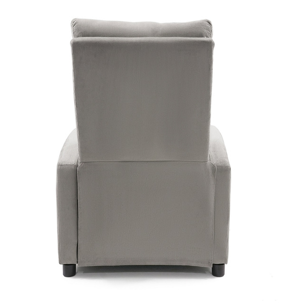 Fotel rozkładany Belivio TORINO szary sztruks