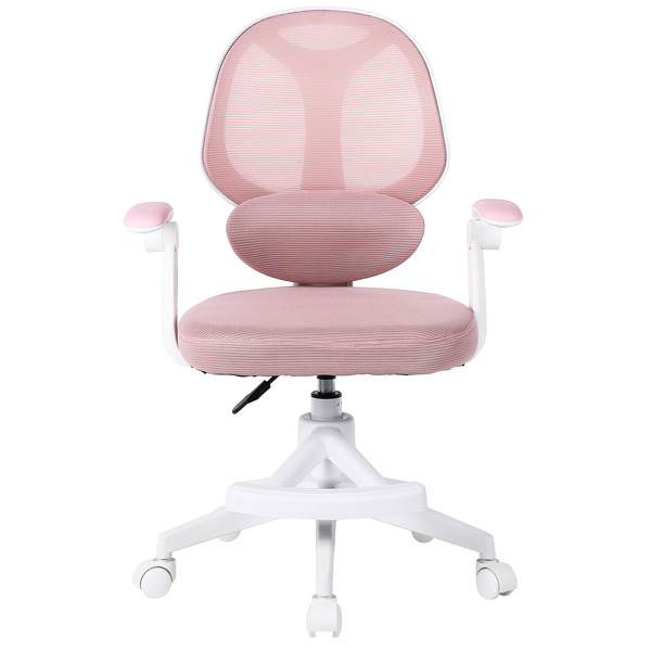 Fotel obrotowy Belivio VIVO różowy