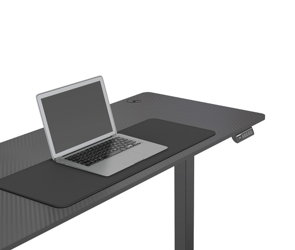 Biurko elektryczne 140x60 cm Zyonix FLUX Black Carbon