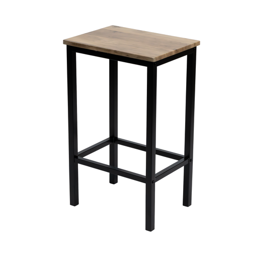 Stołek barowy Belivio PAX BLACK ROYAL OAK