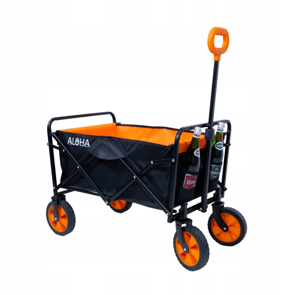 Wózek plażowy Werkstar ALOHA czarno-pomarańczowy