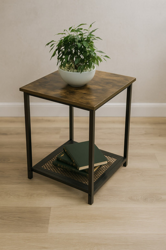 Stolik barowy Belivio BOSTON RUSTICAL OAK