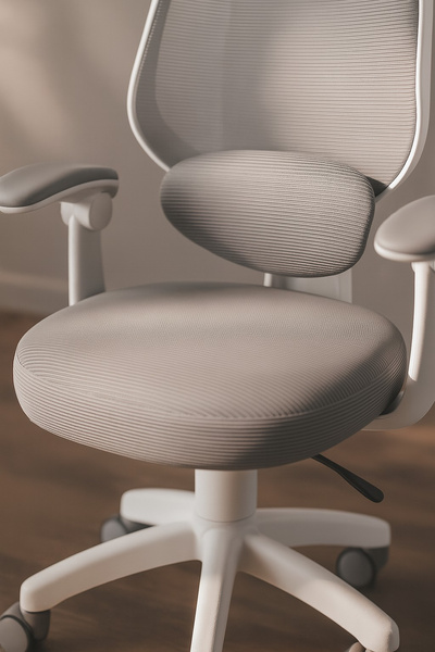 Fotel obrotowy Belivio VIVO szary