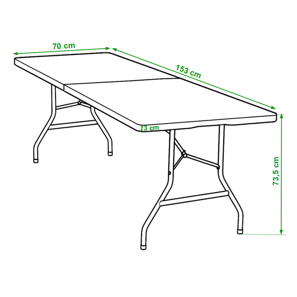 Stół cateringowy Belivio MONTI Black
