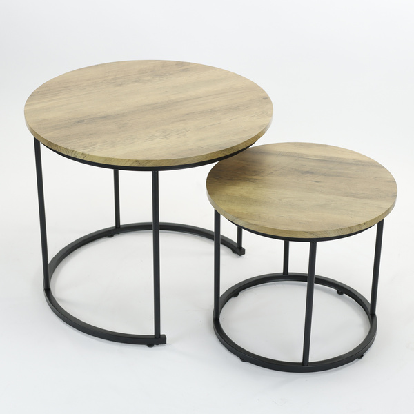 Zestaw stolików Belivio MOCCA ROYAL OAK