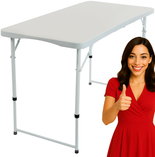 Stół cateringowy BELIVIO TULSA WHITE