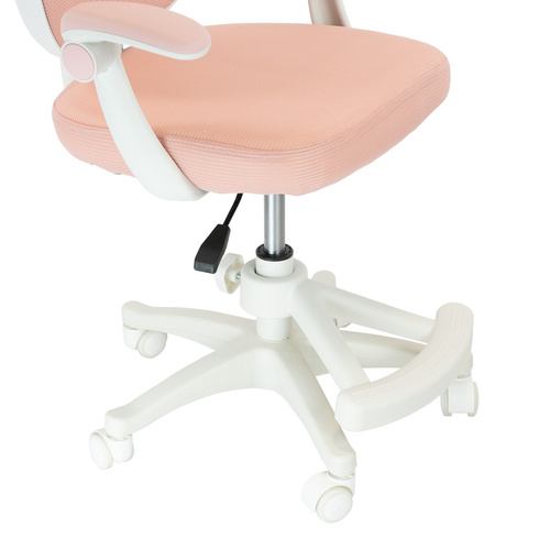 Fotel obrotowy Belivio ELMO różowy