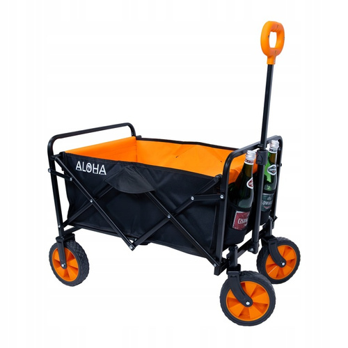 Wózek plażowy Werkstar ALOHA czarno-pomarańczowy
